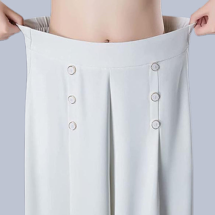 Malou - Stylish Pleated Wide Leg Pant