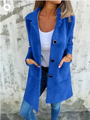Amelette - Coat With Lapel Collar and Patch Pockets