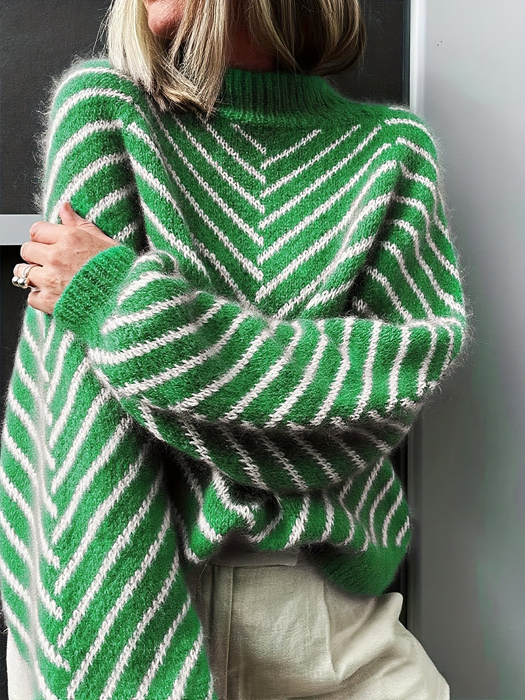 Klarysa - Casual Long Sleeve Knitted Sweater