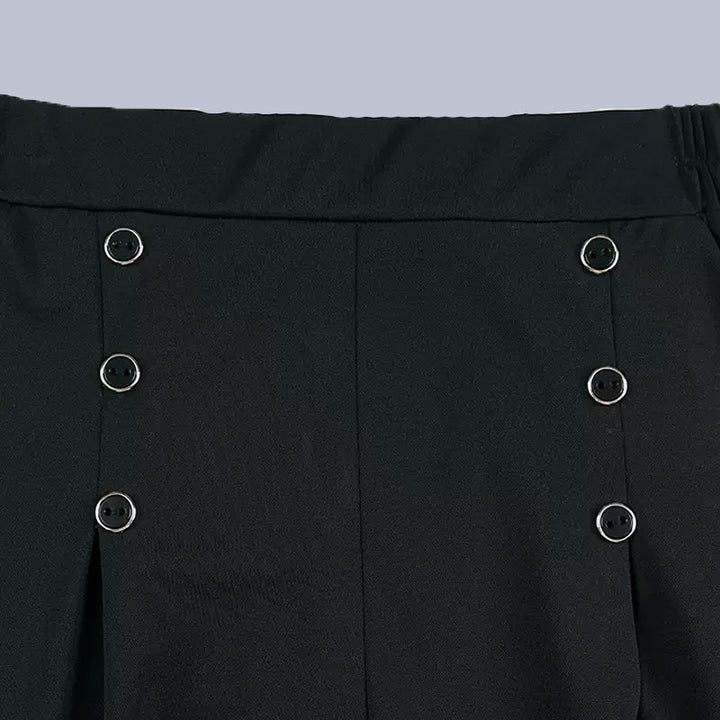 Malou - Stylish Pleated Wide Leg Pant