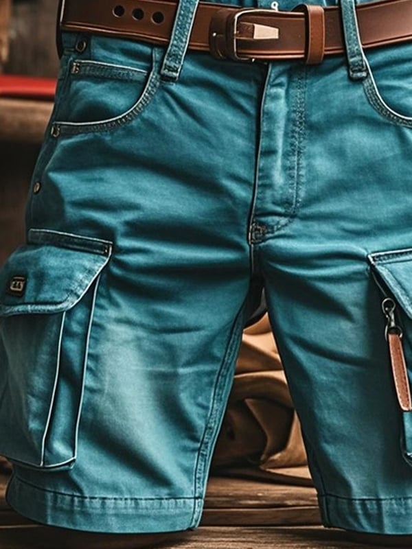 Men's Retro Outdoor Functional Work Shorts