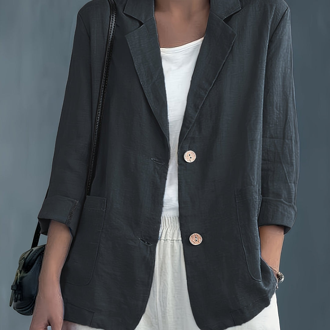Jayde - Elegant Cotton Blazer