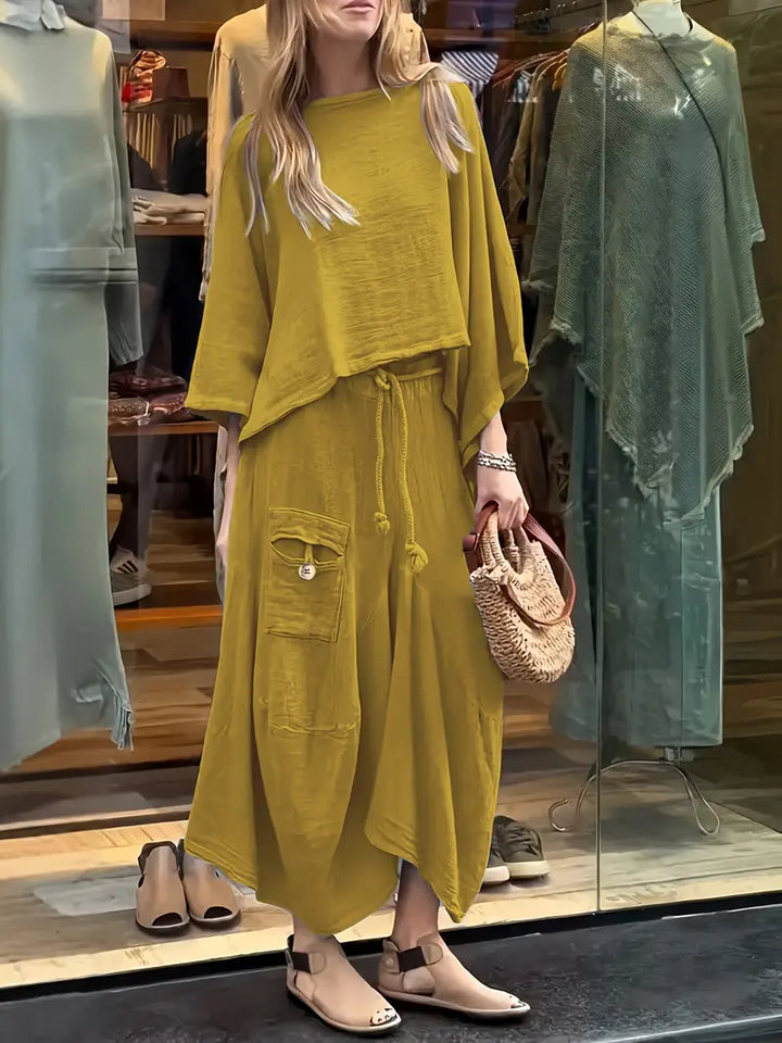 Phonsen - Premium Top And Skirt Set