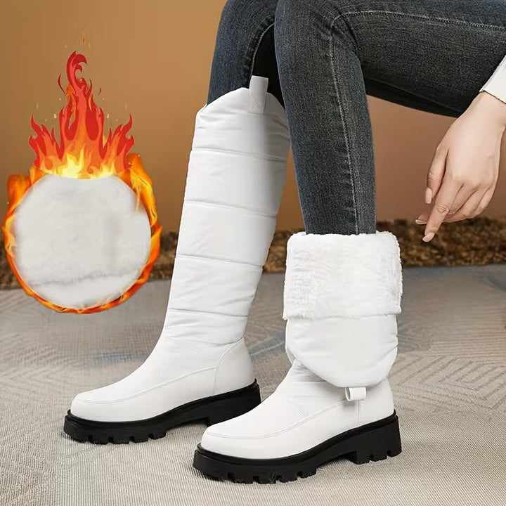 Astreaida - Winter Knee-High Boots With Anti-Skid Sole