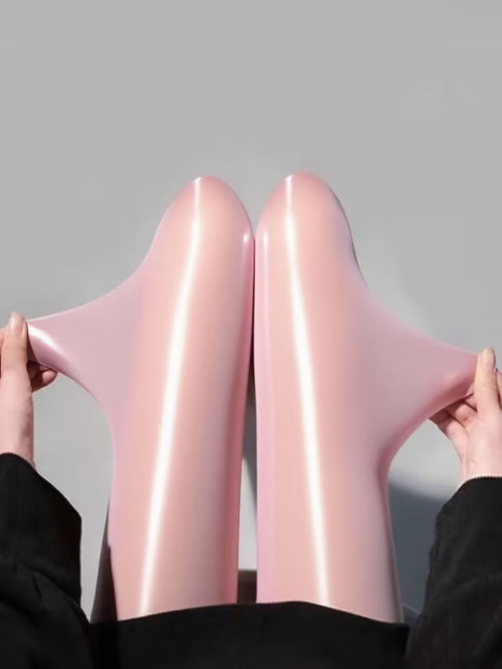 Bekah - High Shine Stretch Footed Tights