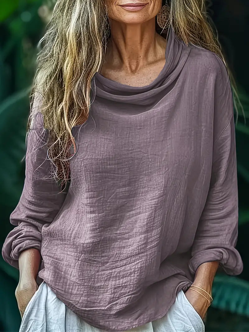 Hellen - Elegant Long Sleeve Blouse