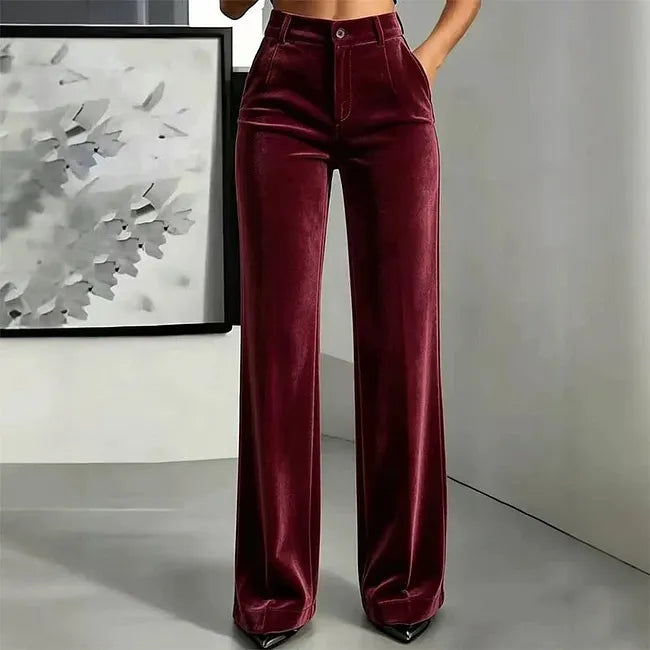 Vikta - High Waist Wide Leg Trouser