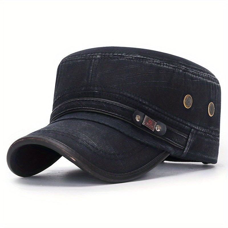 Goggins - Vintage Style Cotton Flat Top Cap