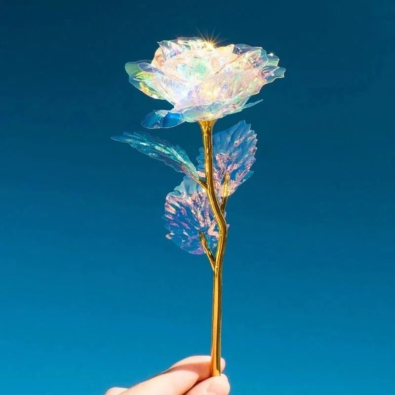 GlowPetal - Colorful Crystal Rose