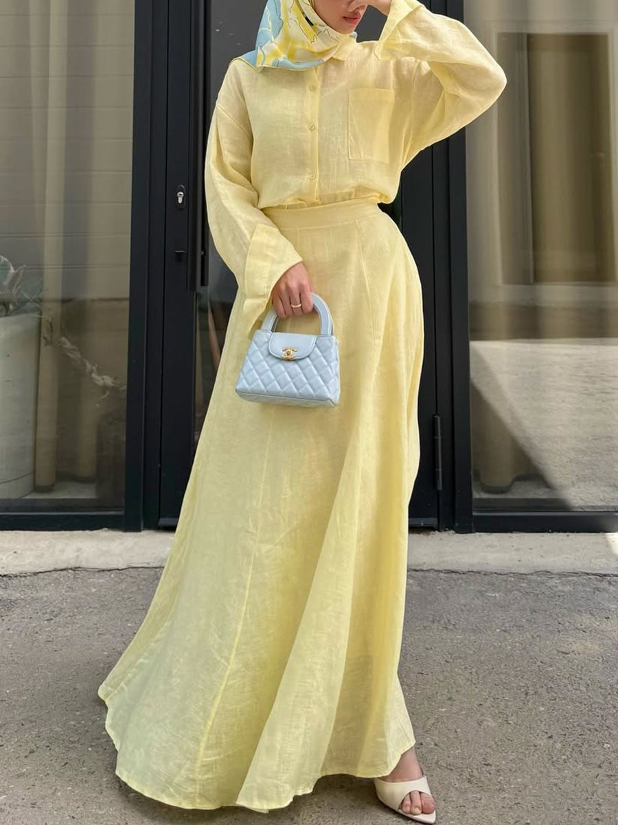 Mabel - Linen Two Piece Set