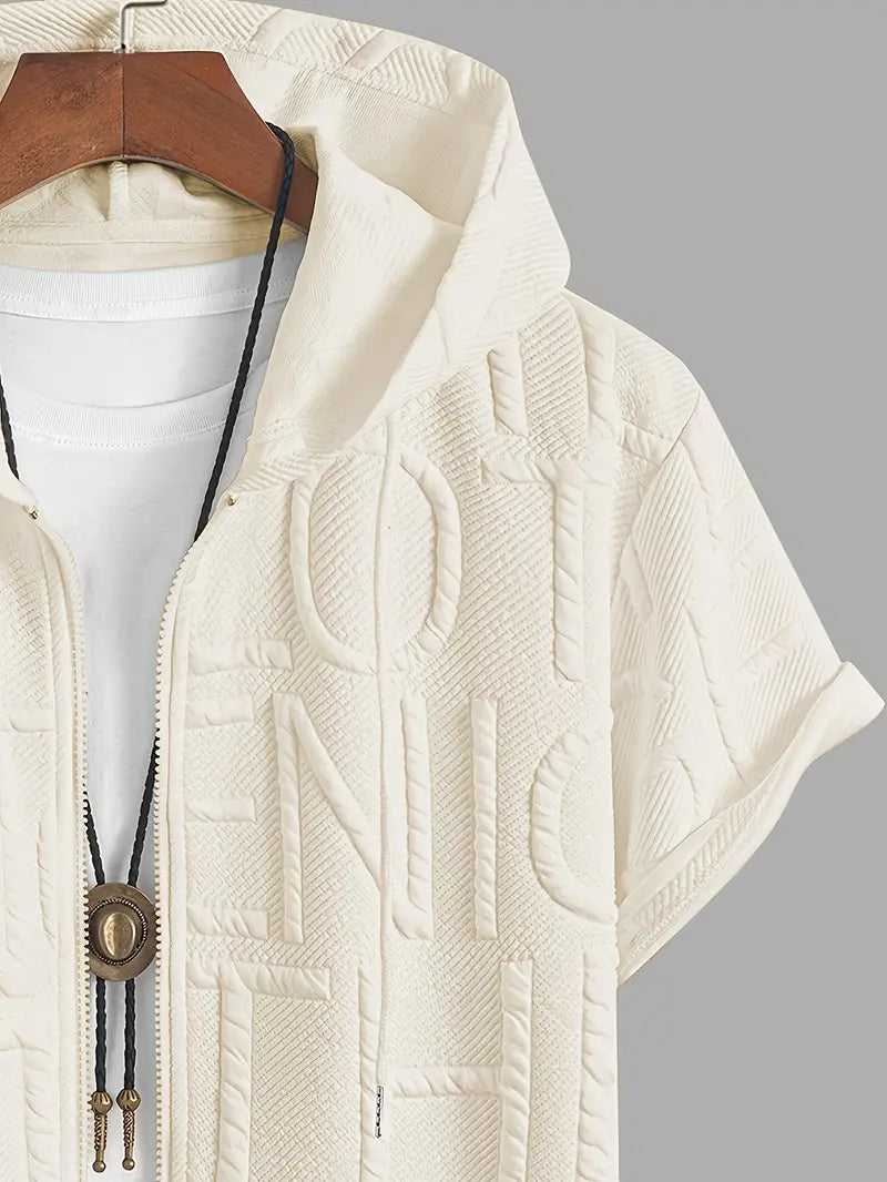 Henryk - Elegant Short Sleeve Hooded With Zipper