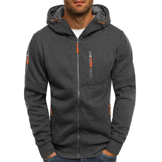 Clark – Hooded Cardigan With Zipper