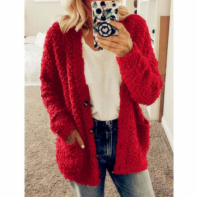 Lauretta - Long Sleeve Cardigan With Pockets