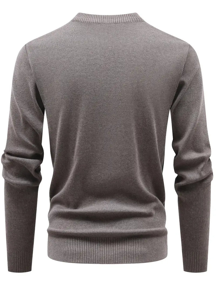 Yoann - Quarter-Zip Knitted Sweater