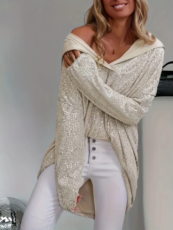 Jasmella - Long Sleeve Hooded Top