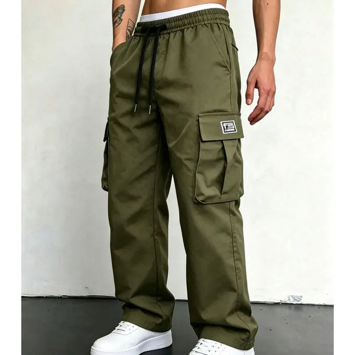 Zephyrtrace - Cargo Trousers With Drawstring Waist and Pockets