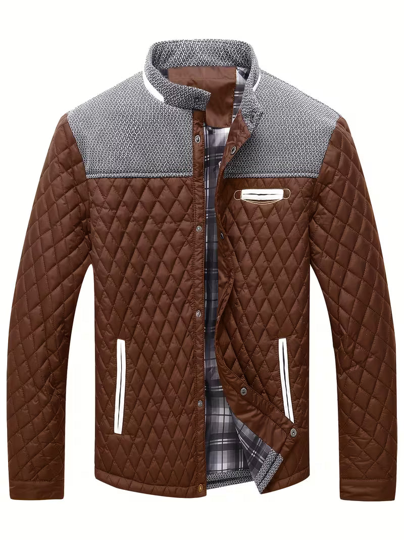 Raffin - Diamond Patchwork Puffer Jacket