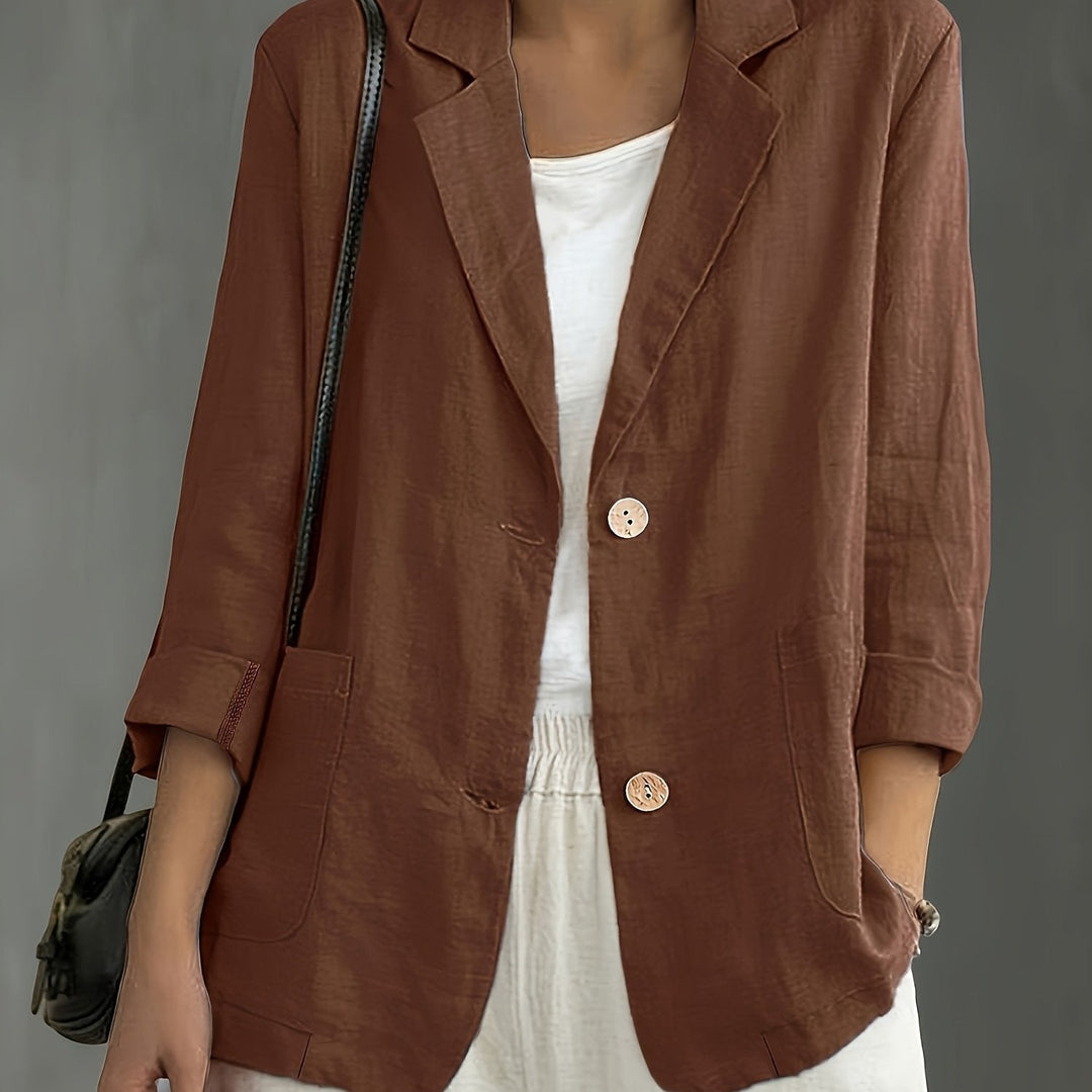 Jayde - Elegant Cotton Blazer