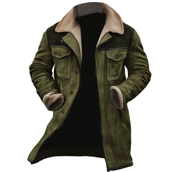 Arvel - Suede Jacket With Sherpa Collar