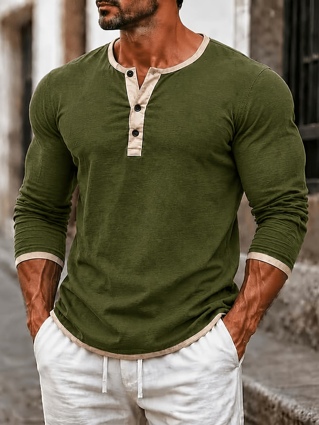 Lorcen - Long Sleeve Polo Shirt
