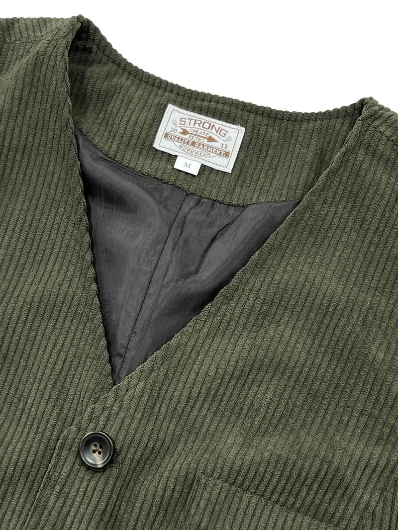 Fergus - Elegant Corduroy Vest