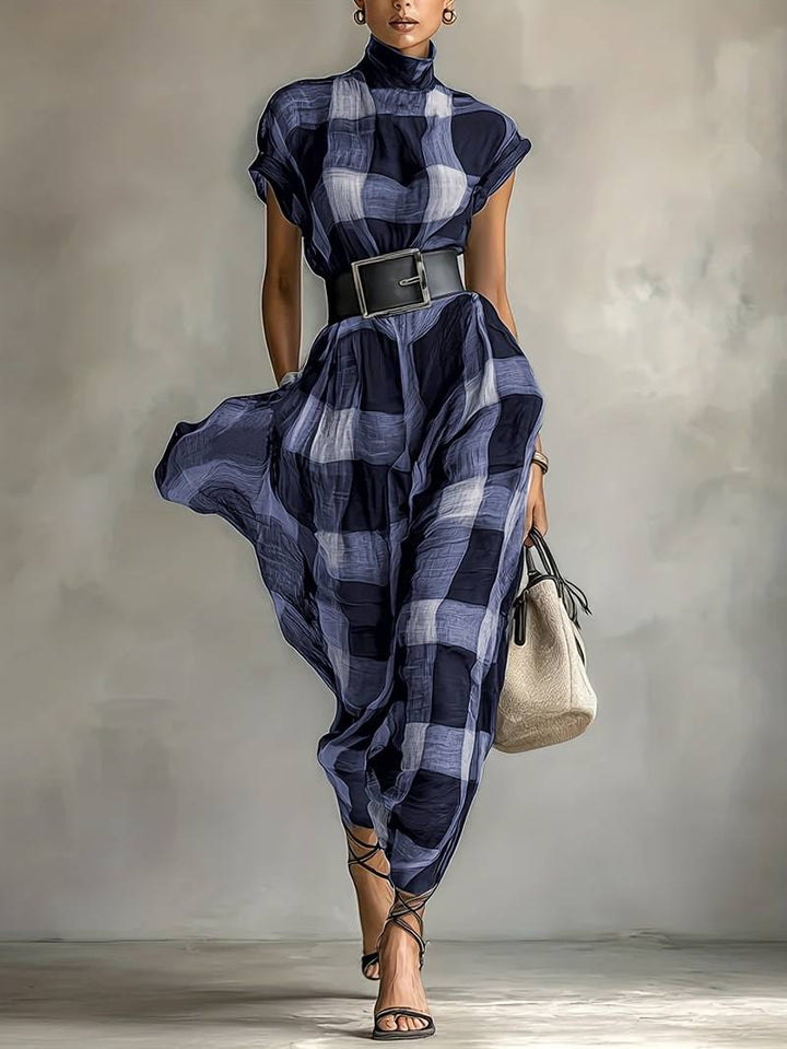 Nethara - Elegant Autumn Dress With Belt