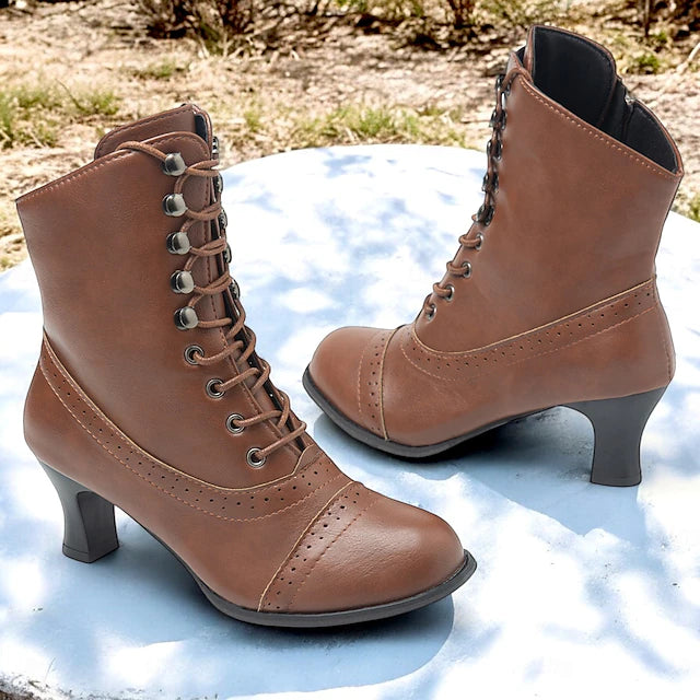Shlomit - Classic Thick Heel Mid Calf Boot