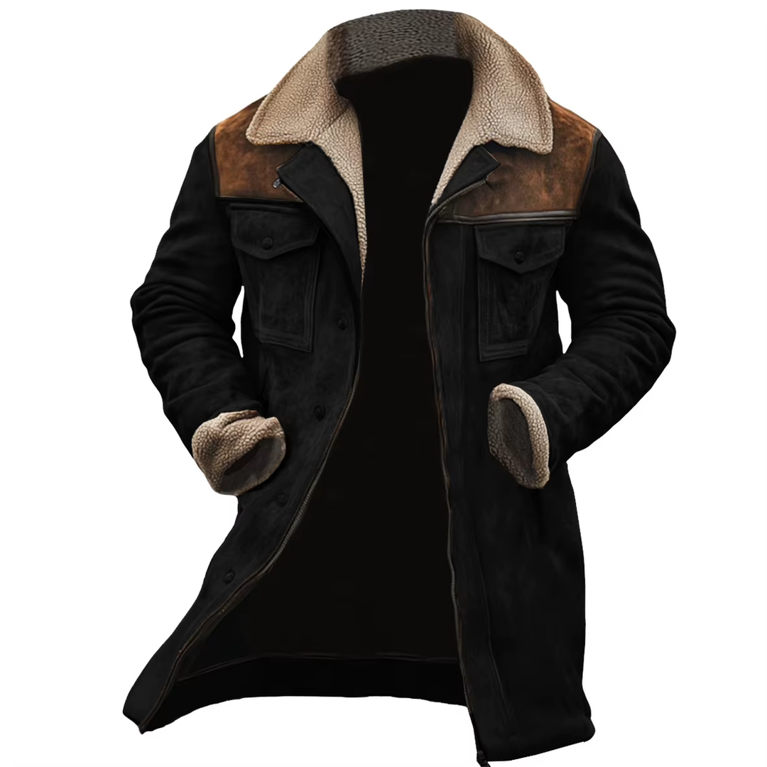 Arvel - Suede Jacket With Sherpa Collar