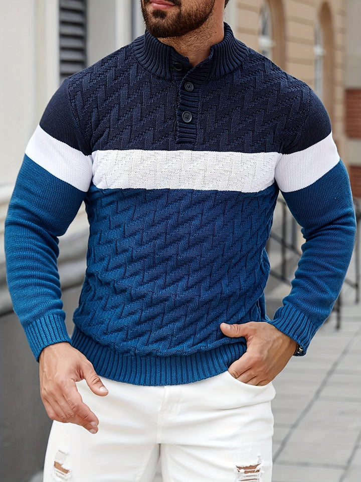 Vivena - Casual Stand Collar Knitted Sweater