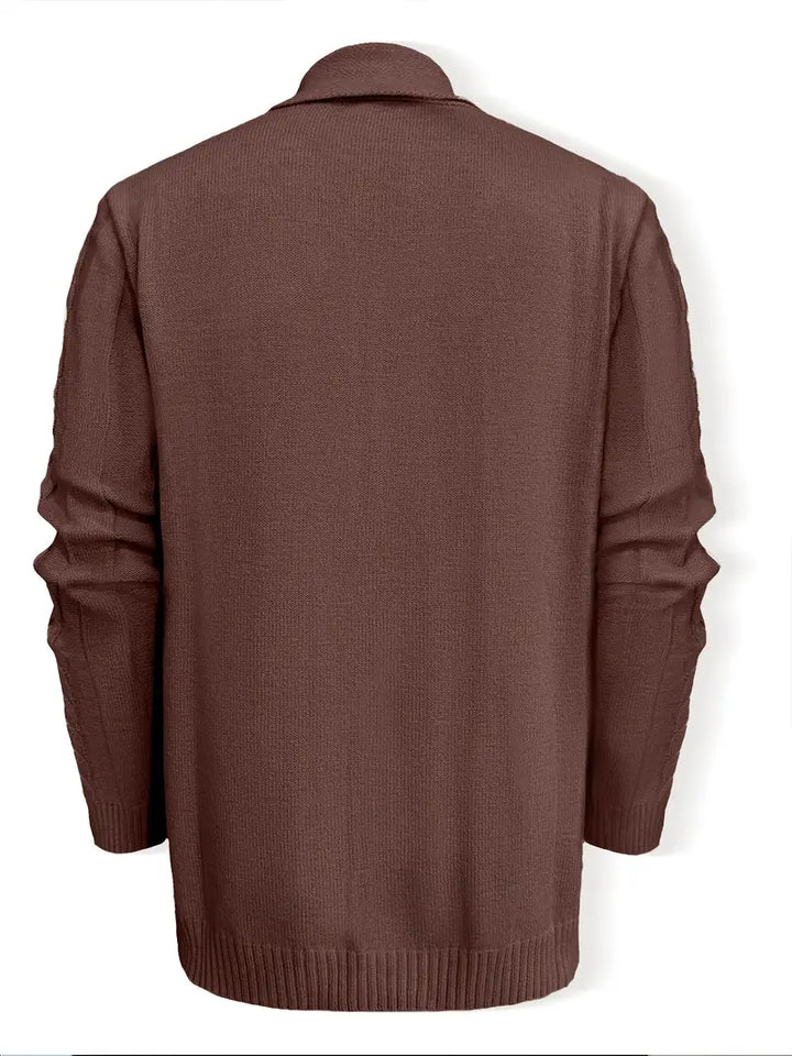 Hatem - Casual Long Sleeve Knitted Cardigan