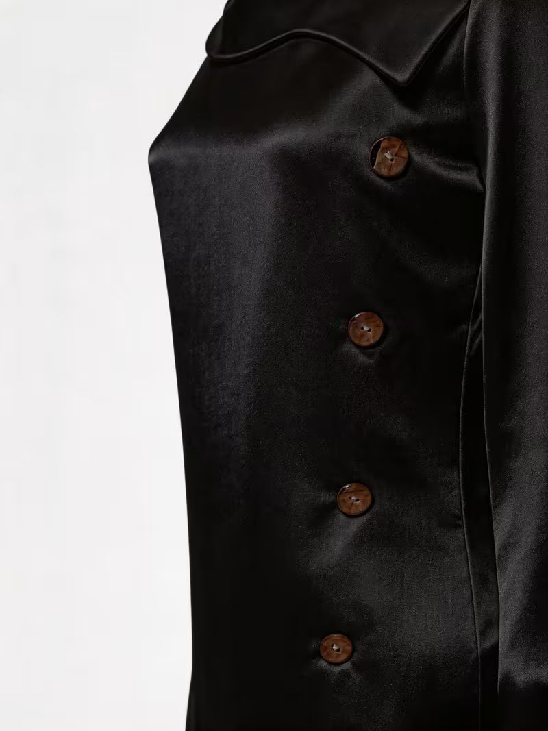 Avelea - Satin Square Neck Button Top