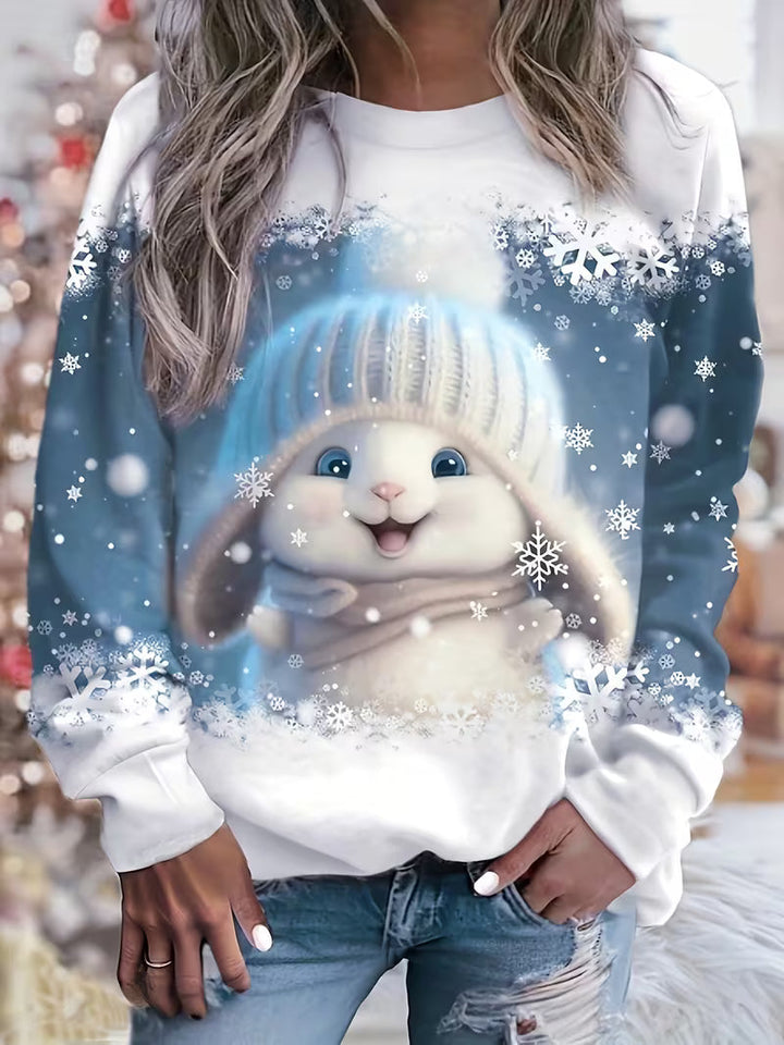 Roweyura - Cross-Border Printed Christmas Sweatshirt