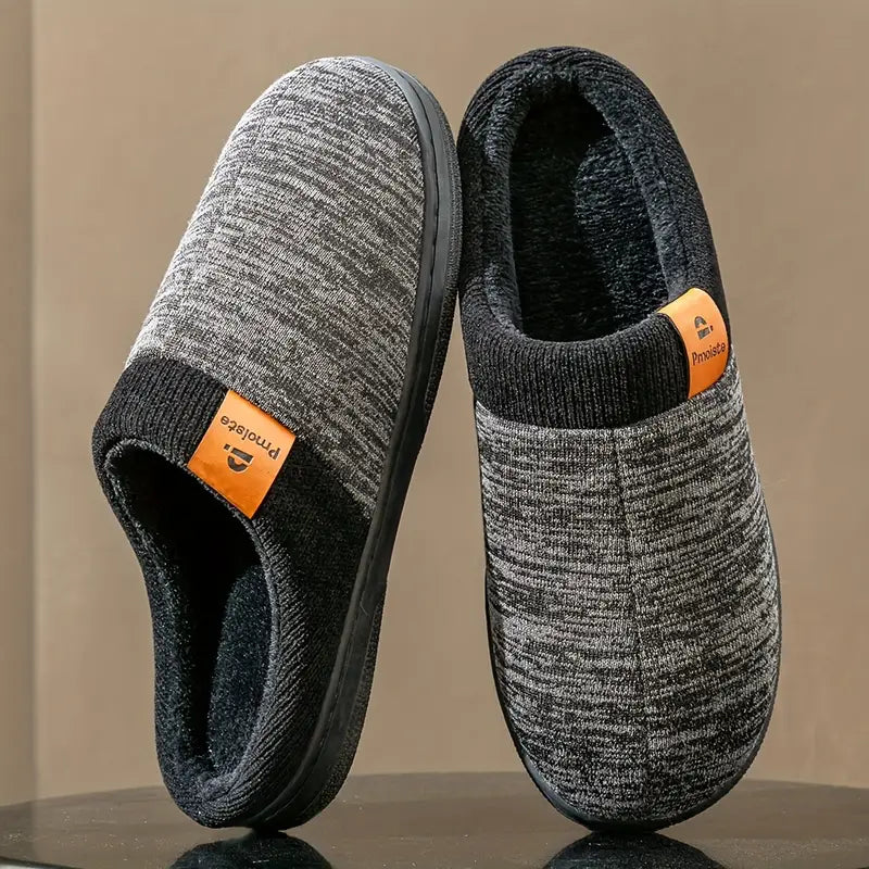 Lycett - Fleece Lined Non Slip Slippers