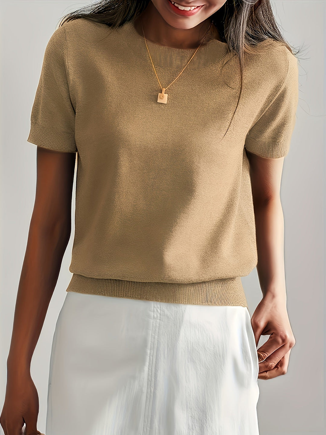 Jacquie - High Elasticity Casual T-Shirt