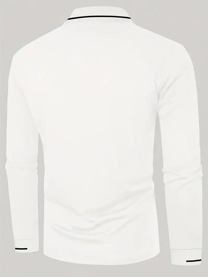 Karunaratne - Stylish Long Sleeve Polo Shirt