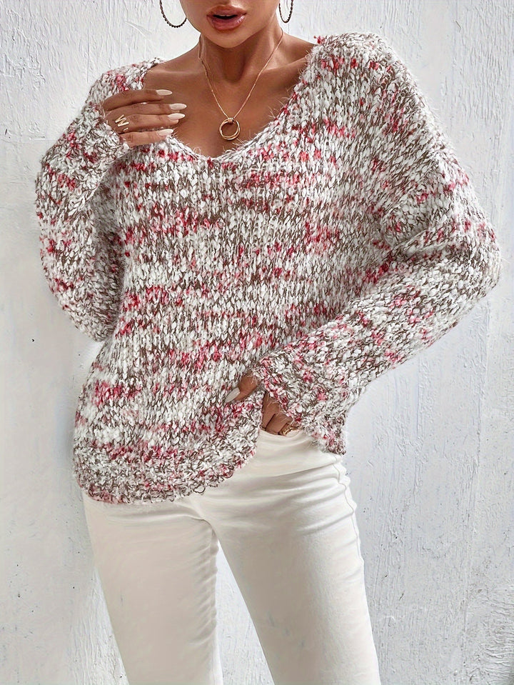 Chryselda - Casual Long Sleeve Knitted Sweater
