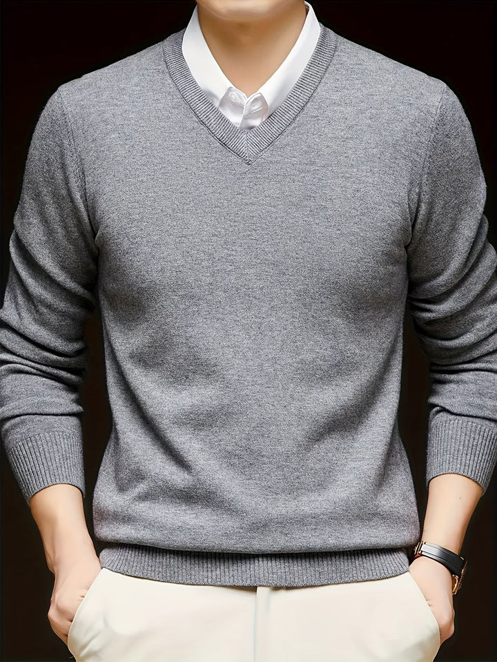 Viterax - Cross Border V-Neck Knitted Sweater