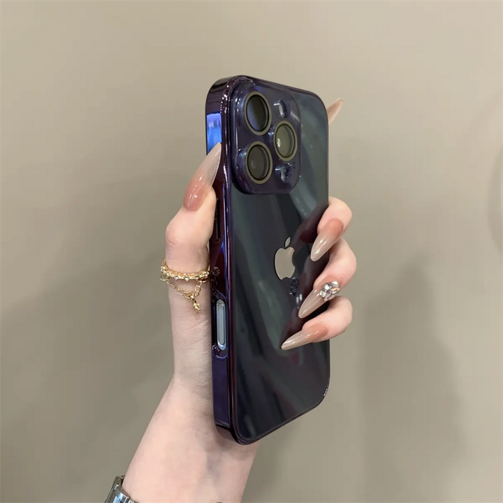 Chromelux – Premium Electroplated Glass Lens Case For iPhone
