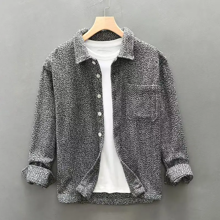 Steve - Casual Cashmere Button-Up Shirt