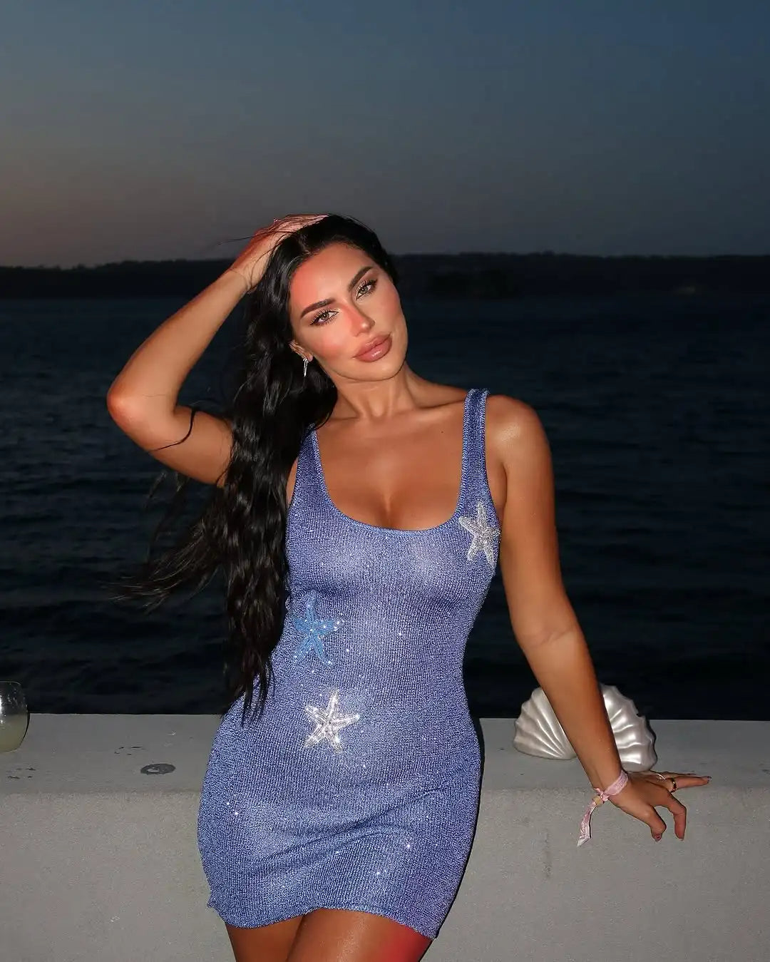 Imani - Elegant Mini Dress With Star