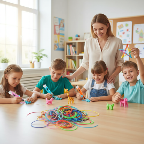 SketchFlow - Portable 3D Printing Pen Set With LED Display