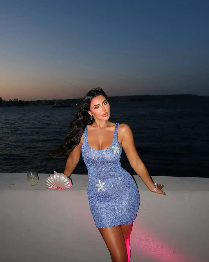 Imani - Elegant Mini Dress With Star