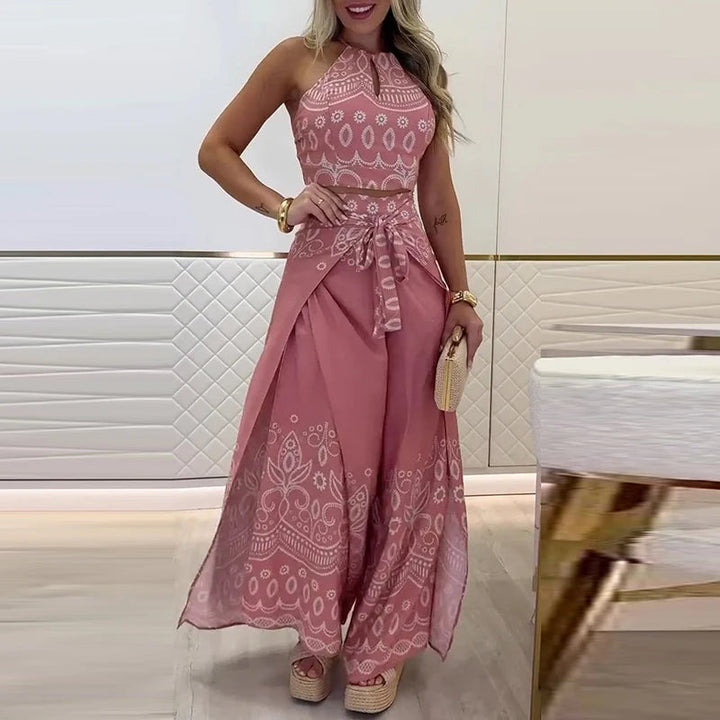 Gulshat - Casual Top And Wide Leg Pant Set