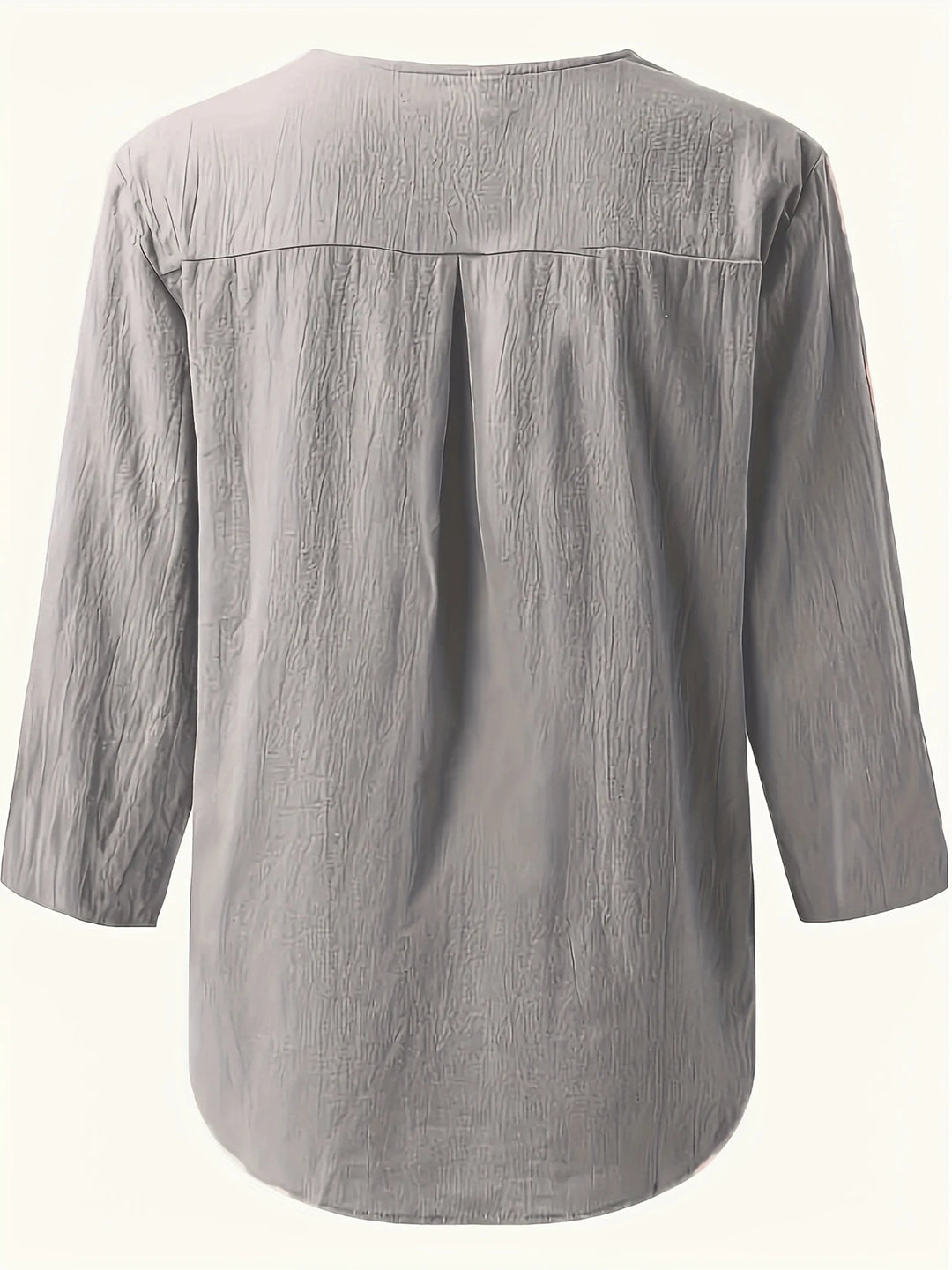 Mykaela - Casual Cotton And Linen Blouse