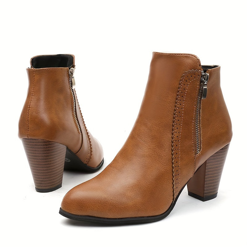 Zofie - Elegance High Heel Boot With Side Zipper