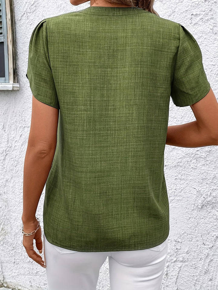 Kacey - Short Sleeve V-Neck Shirt
