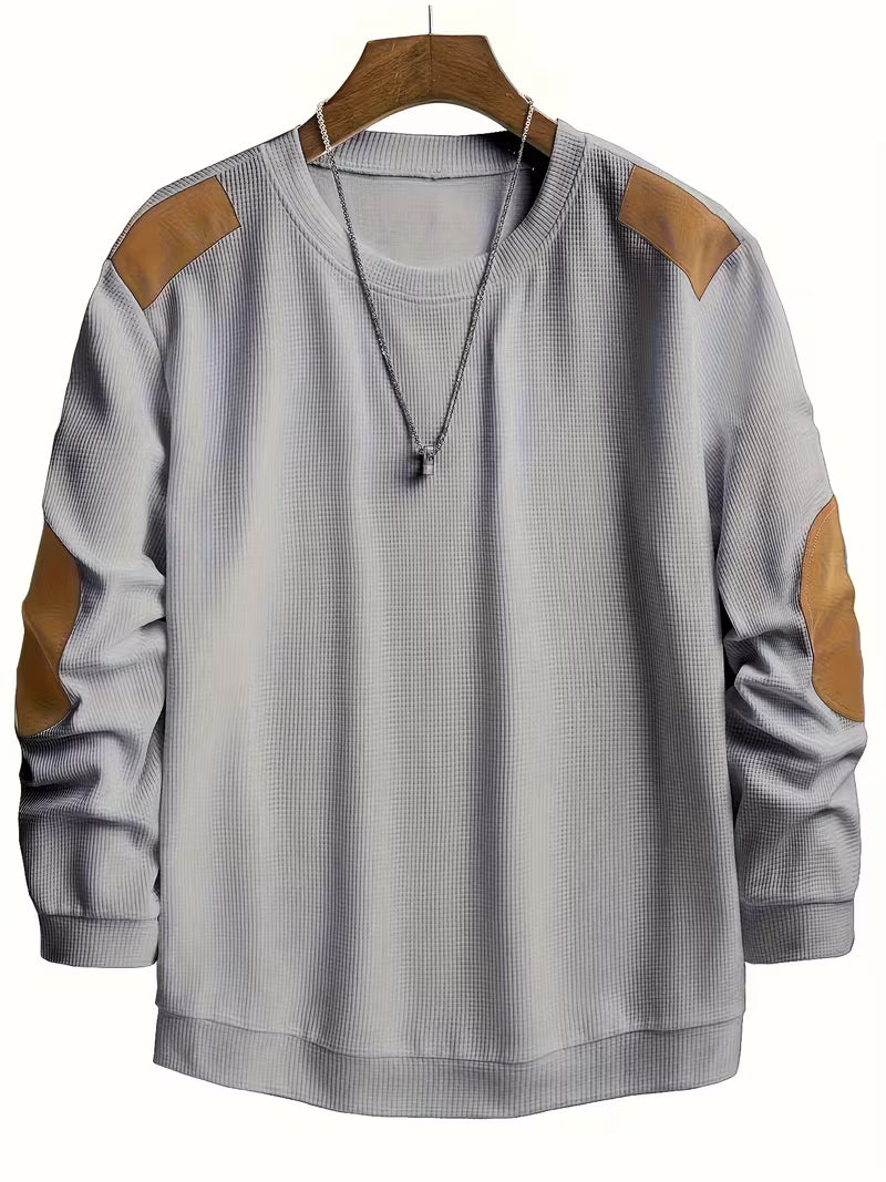 Apexcore - Casual Waffle Knit Sweatshirt