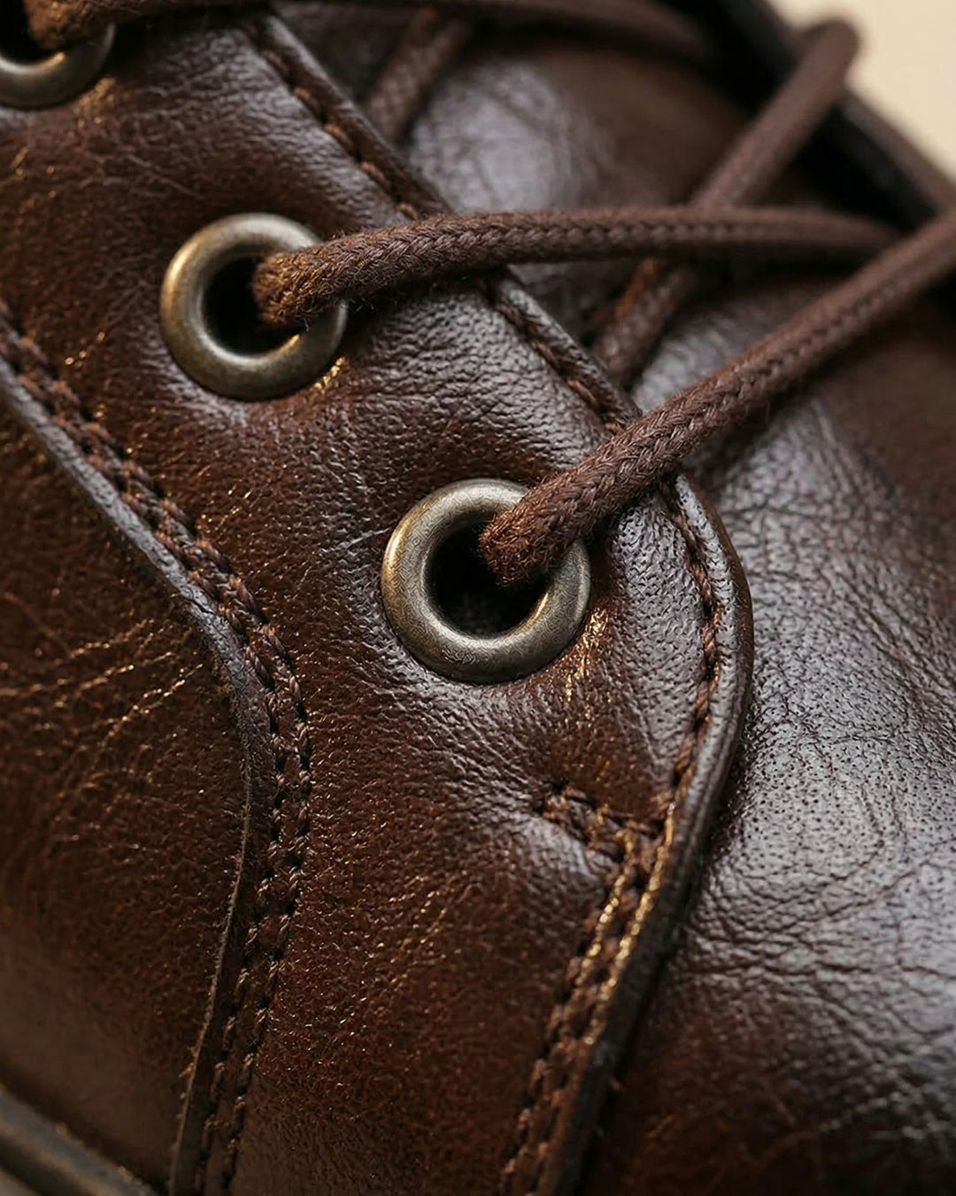 Kervens - Leather Lace-Up Boots