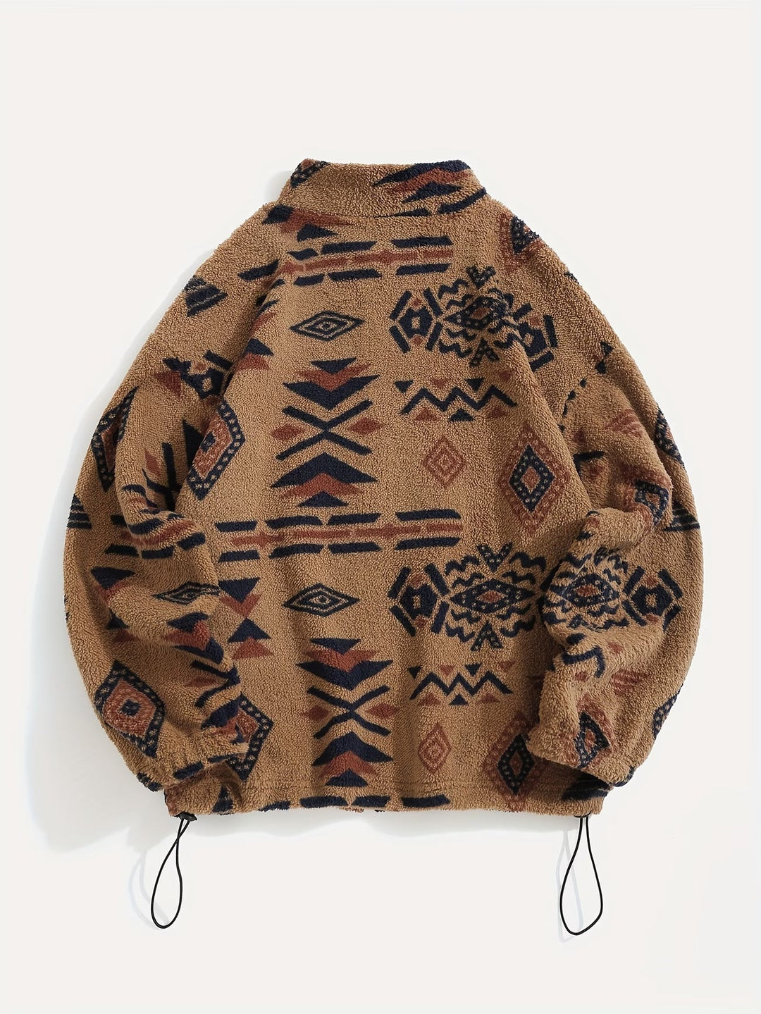 Anelalina - Long Sleeve Geometric Print Jacket