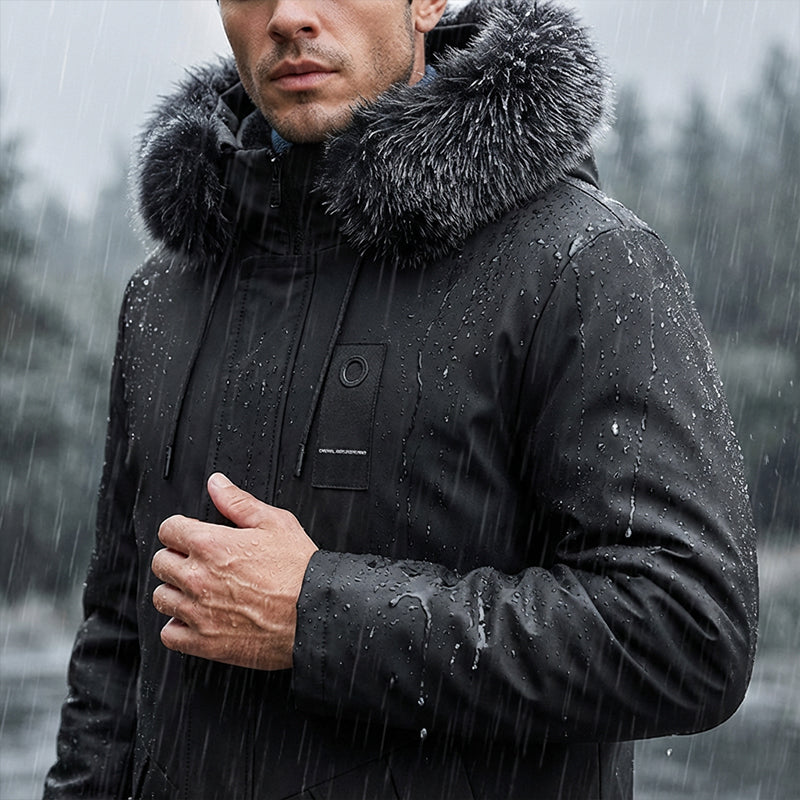 Aneliaitha - Windproof Hooded Parka Jacket